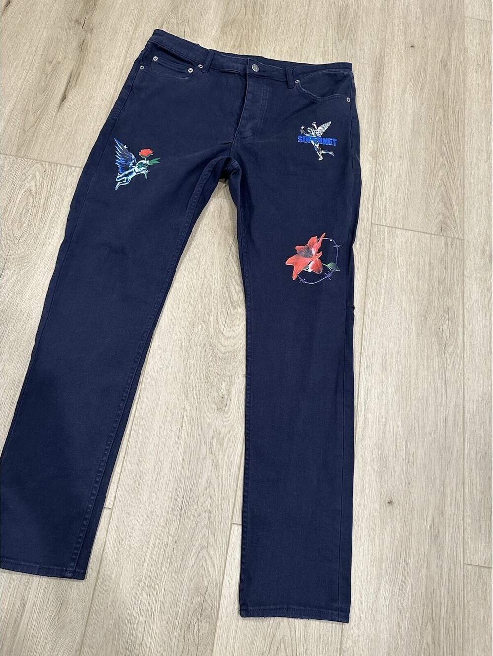 Ksubi Chitch NFT Navy Wash Jean SIZE 36 - Picture 2 of 15